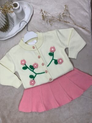 Ensemble Fillette rose