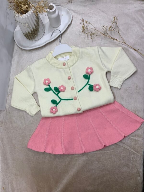 Ensemble Fillette rose