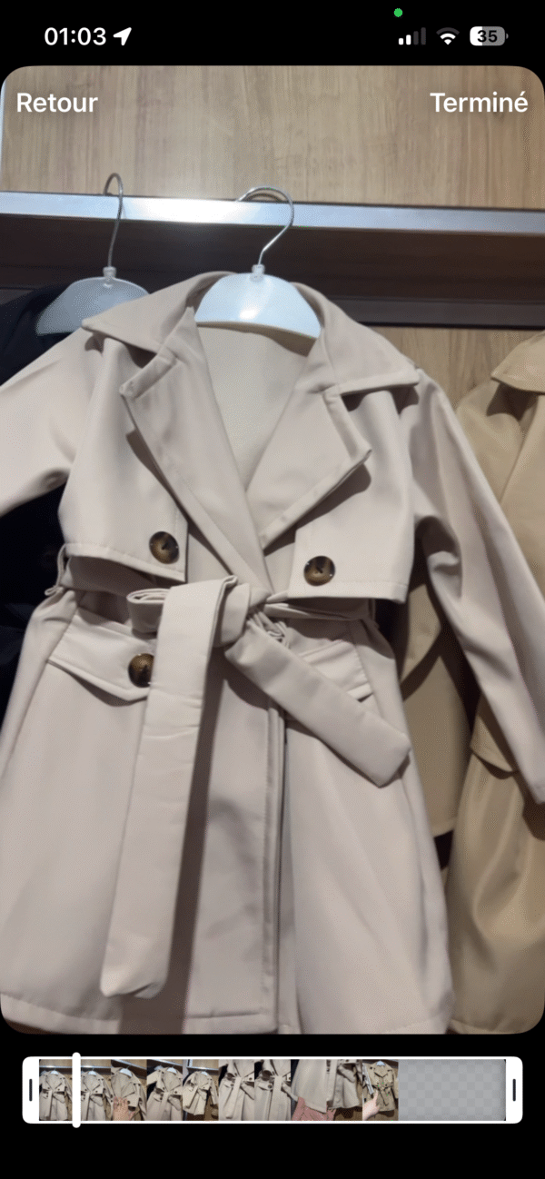 Trench-coat fillette