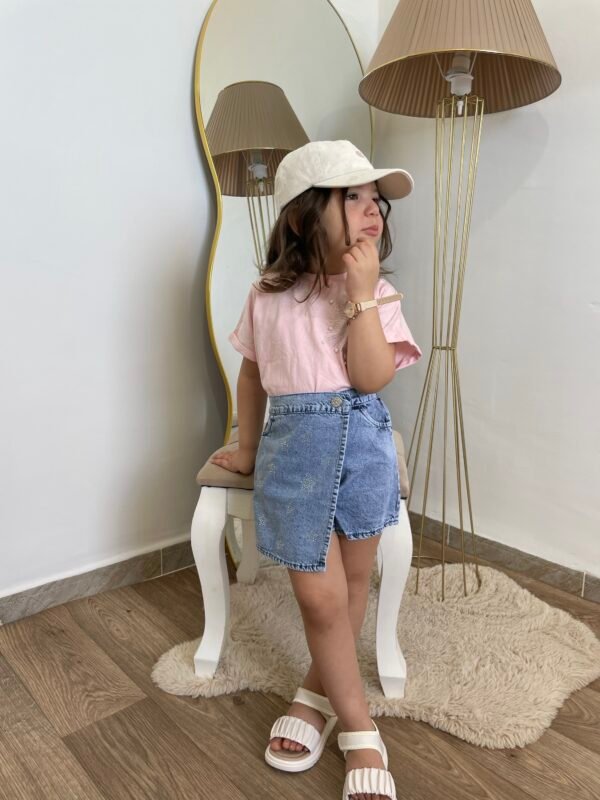 Ensemble shorte jupe en jean🇹🇷