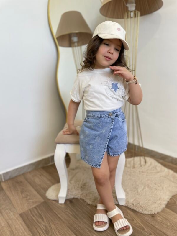 Ensemble shorte jupe en jean🇹🇷