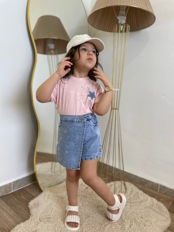 Ensemble shorte jupe en jean🇹🇷